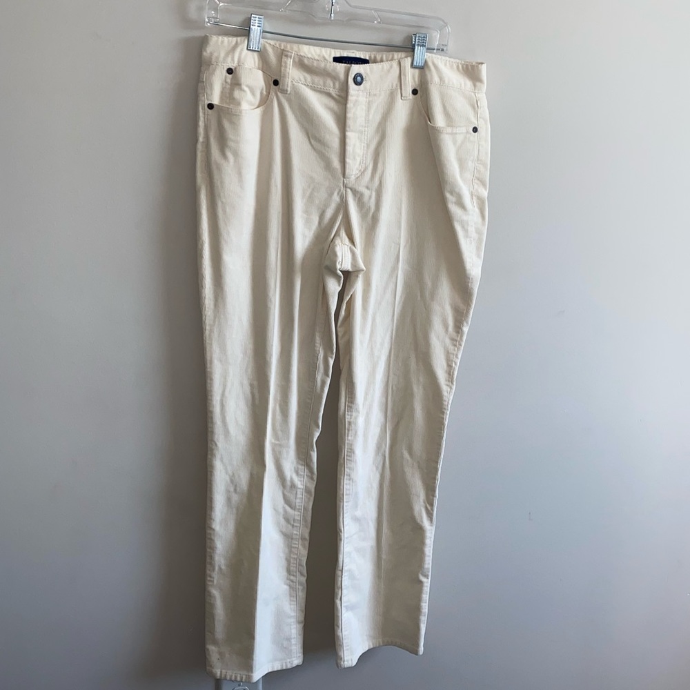 Size 12p Corduroy Straight Leg Jeans